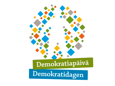 Demokratiapäivän logo.