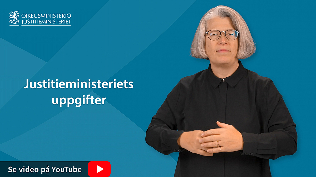 Justitieministeries uppgifter, se video på YouTube.