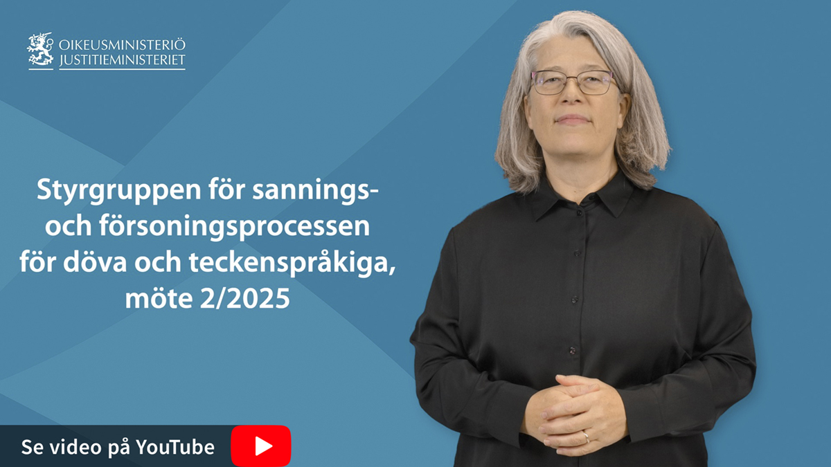 Styrgruppen för sannings- och försoningsprocessen för döva och teckenspråkiga, möte 2/2025