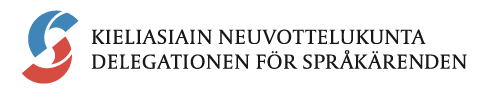 Kieliasiain neuvottelukunnan logo.